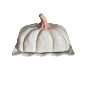 Mud Pie pumpkin butter dish